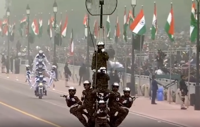 马戏团动物表演，马戏团表演有哪些节目（印度雾霾阅兵又成快乐源泉）