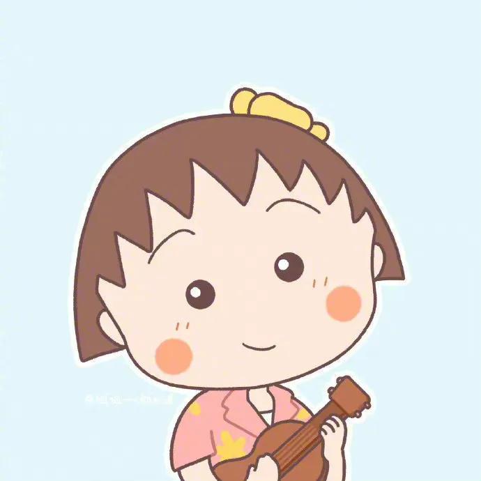 樱桃小丸子发型，江奕/樱桃小丸子百变发型/“每个女孩都是银河遗落在人间的星星”（樱桃小丸子微信头像背景图）