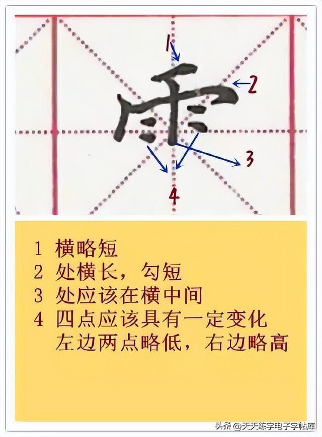 再字笔画顺序，久字笔画顺序（如何写好硬笔偏旁部首）