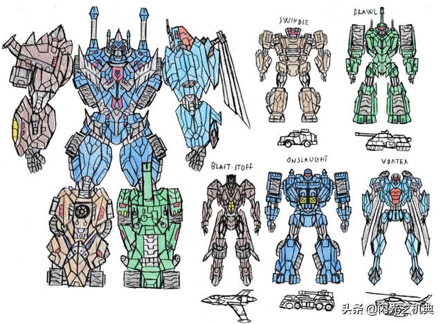 变形金刚角色介绍，变形金刚角色介绍与图片大全（别样风格插图样式的汽车人和霸天虎）