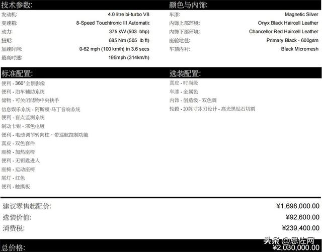 奔驰最便宜的跑车，奔驰最便宜的跑车（最便宜的阿斯顿马丁）