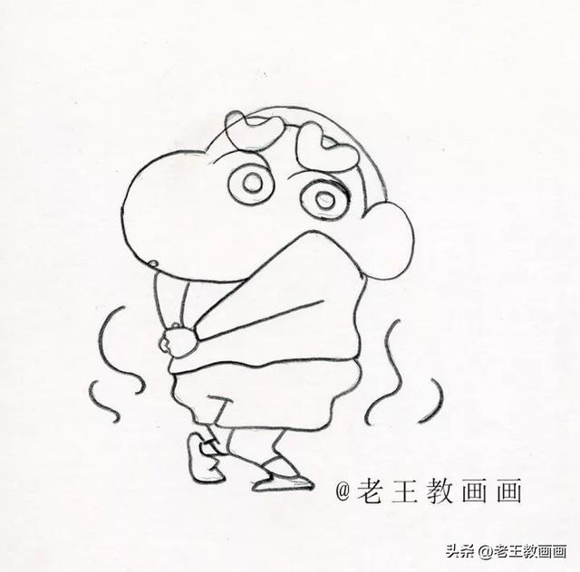 蜡笔小新图片简笔画，简笔画蜡笔小新（教你画简笔画蜡笔小新）