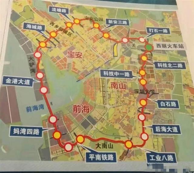 深圳地铁规划图，2035深圳地铁规划图盐田（32.2公里投资近320亿元）