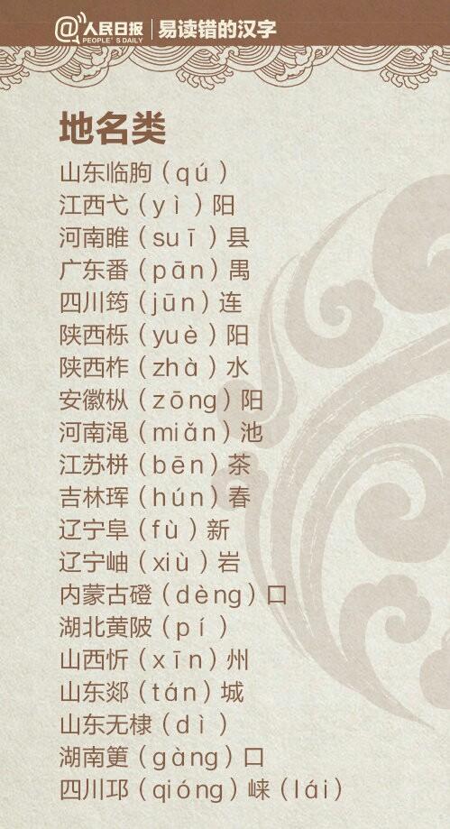 告诉我六个一般人不认识的字，很多人都不认识的字（人民日报公布一批易错字）