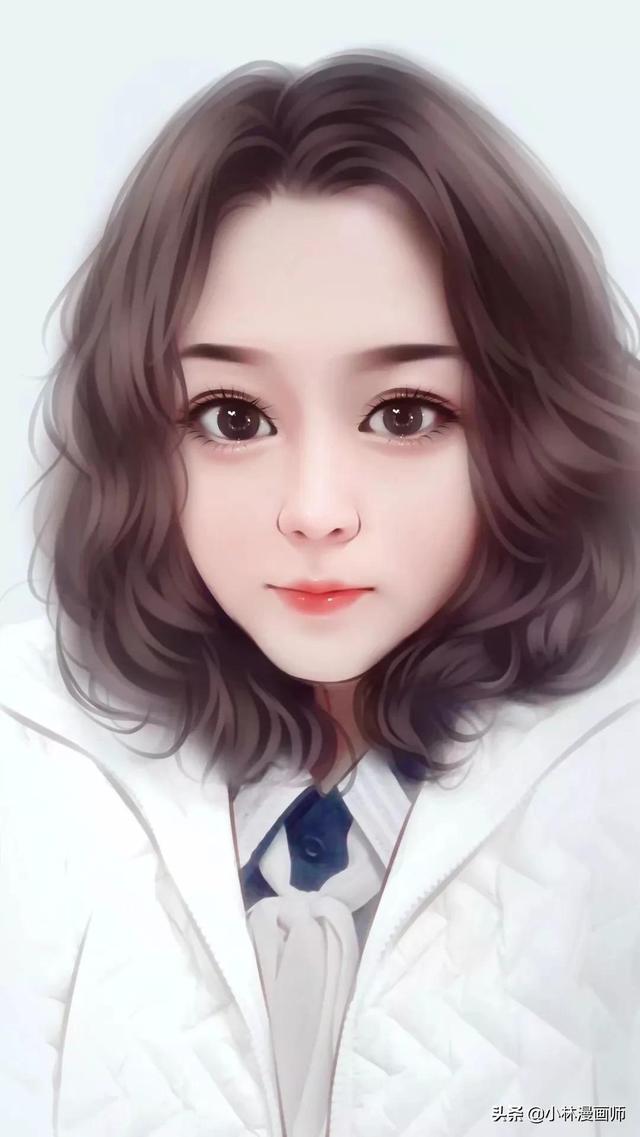 女生漫头，微信头像，女生漫头（女生手绘漫画微信头像）