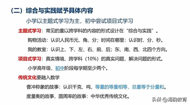 对小学2022数学新课标的理解，海韵教育丨2022年秋小学数学教材变动情况及课标整体解读