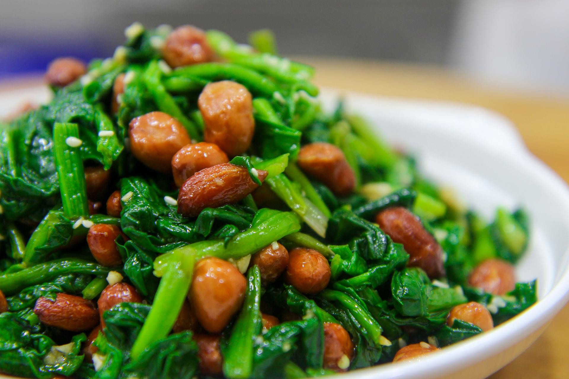 尖叶菠菜2【花生拌菠菜】