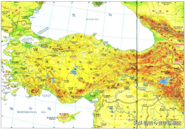 亚洲属于哪个国家，黎巴嫩是哪个国家（亚洲各国地形图）