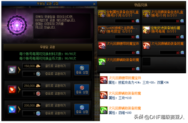 dnf融合装备变换多少材料，DNF：第二个军团