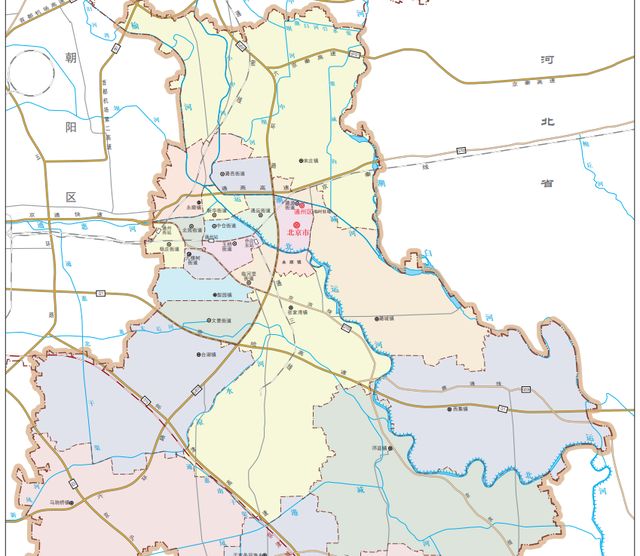 北京现在新的城区划分，最新版北京市行政区域高清地图来啦
