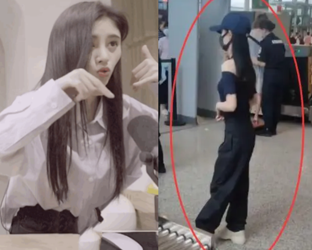 鞠婧祎花戎最新路透，鞠婧祎路透照：高鼻子大粗眉