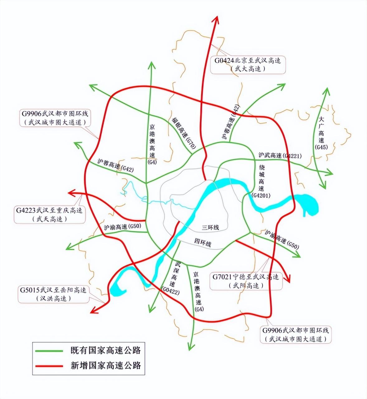 湖北高速公路，最新规划!武汉再添5条国家高速公路!