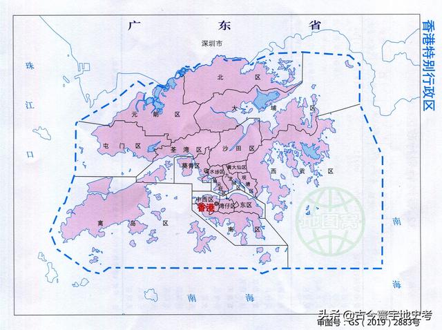 香港有什么市，香港区域划分图（香港特别行政区地图）