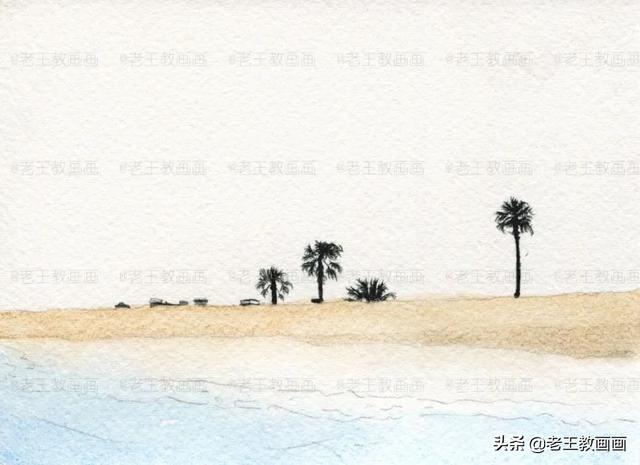如何简单的画出海边的效果图，如何画一张海边的风景图（听说你想画彩铅风景画）