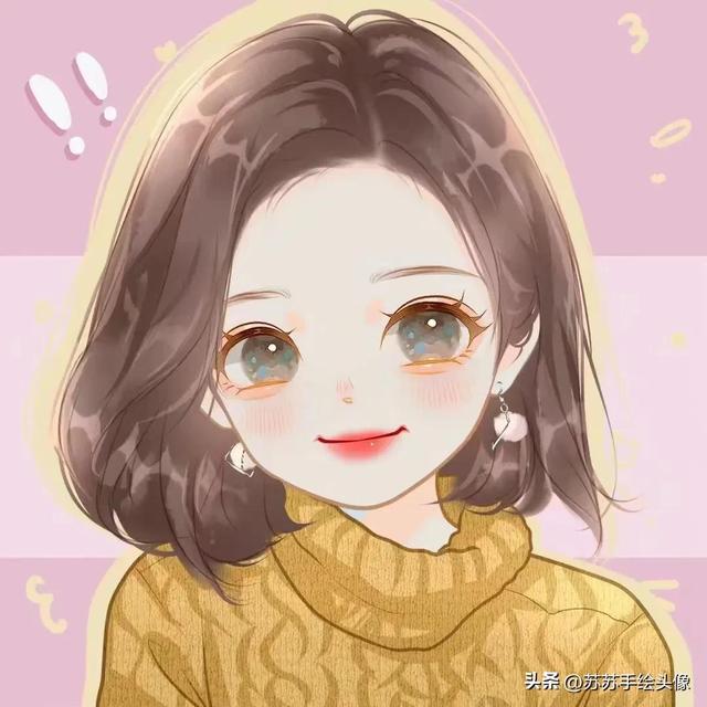 微信卡通图片头像，萌萌哒卡通Q版人物头像（呆萌又可爱的女生卡通头像）