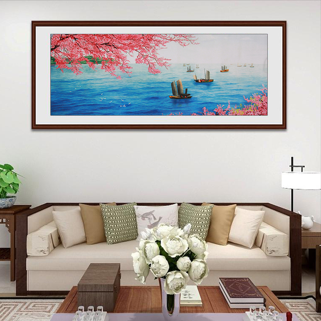 客厅挂什么字画最合适，5种主题风格共10幅