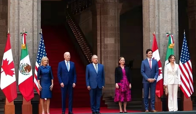 美国第一夫人谁最美，加拿大夫人穿深v抢风头