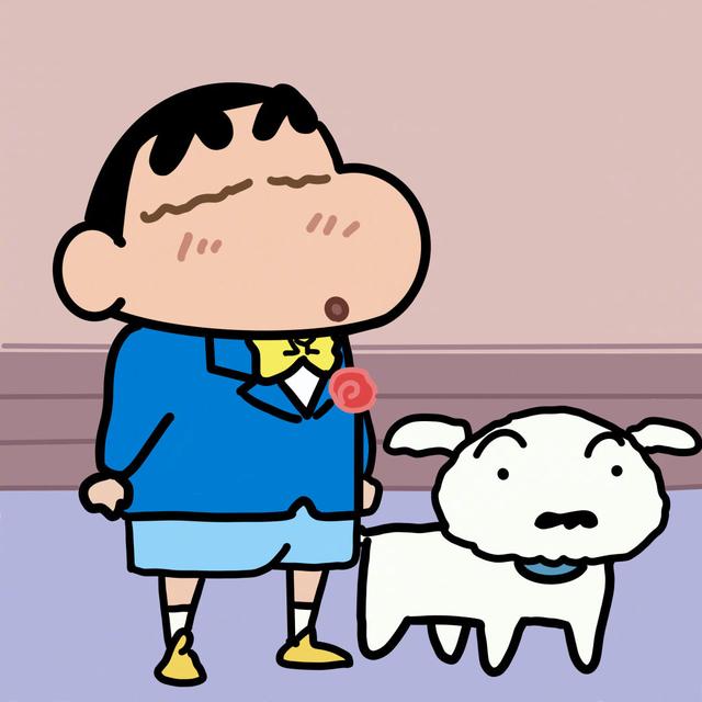 蜡笔小新的情侣头像，蜡笔小新可爱情侣头像微信（敲可爱の蜡笔小新系列情侣头像）