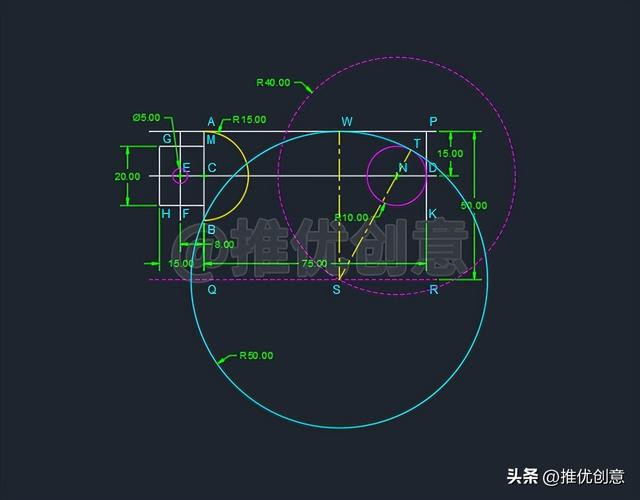 简单的cad制图，cad简单绘图教程（按照大步骤来绘图）