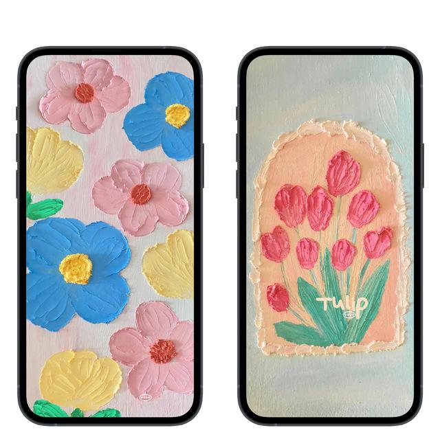 好好看的油彩画  背景图，画一幅油彩画（原图壁纸，高清油彩画）