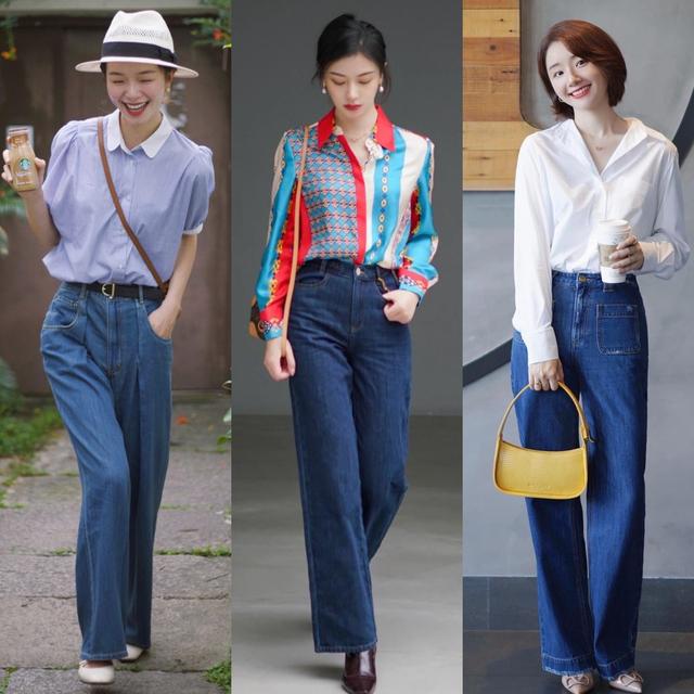 牛仔裤搭配什么样的上衣，牛仔裤搭配什么样的上衣冬天男（但要选对了上衣、配色才更时髦洋气）