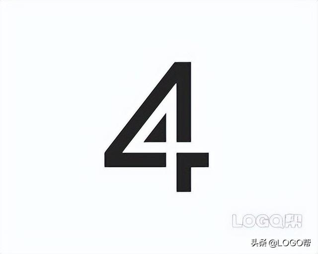 数字4在田字格的正确写法，数字3在田字格的正确写法（近百张数字“4”主题LOGO设计）