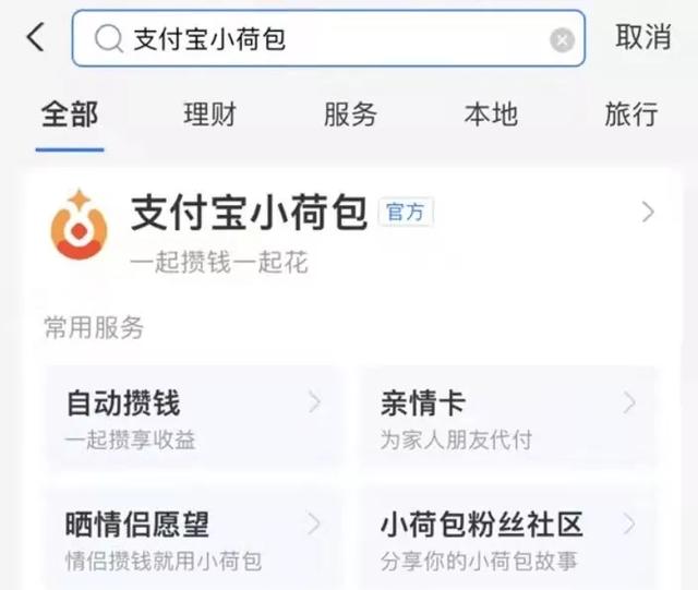 支付宝小荷包功能上线，支付宝支付小荷包（支付宝上线“小荷包”功能）