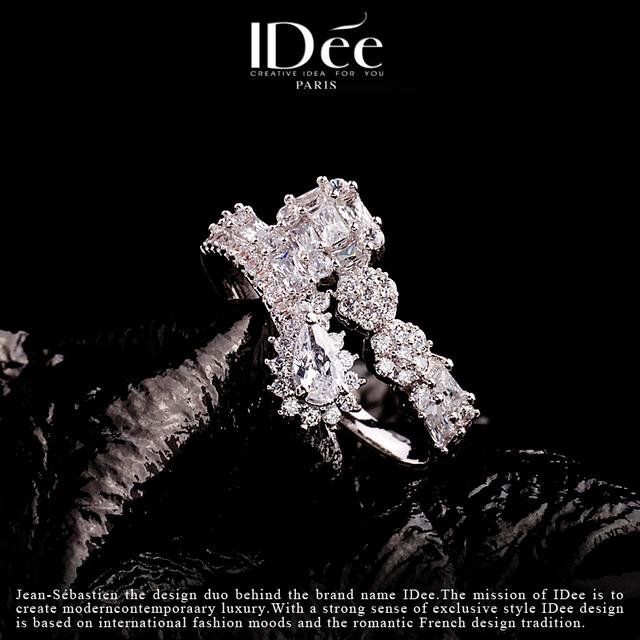 小众轻奢饰品大全，越美丽——IDee倾慕系列闪钻戒指婚礼饰品小众轻奢配饰