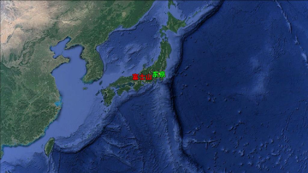 富士山在哪里？位于日本本州岛中南部