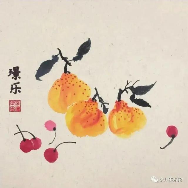 小孩画画简单图片大全，小孩画画简单图片大全步骤图片（50种儿童水墨国画范画分享）