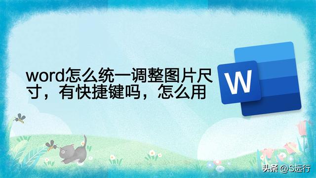 word如何选中所有图片，word怎样同时选中所有图片（word怎么统一调整图片尺寸）