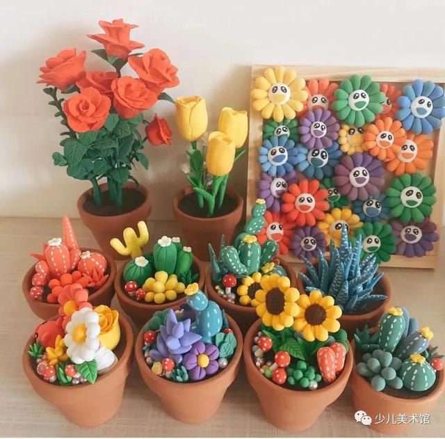 儿童diy手工画6-8岁，让孩子爱上黏土手工制作教程