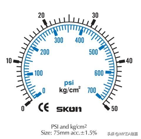 压力表怎么看多少公斤，10公斤压力表图片（压力表的规格及其选型）