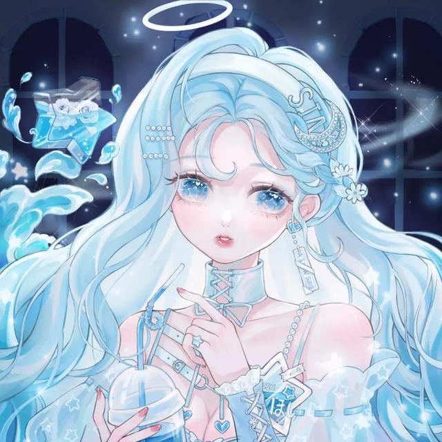 蓝紫色最准确图片，意境蓝色，紫色系头像微信（下次见面，就从一朵花开始吧）