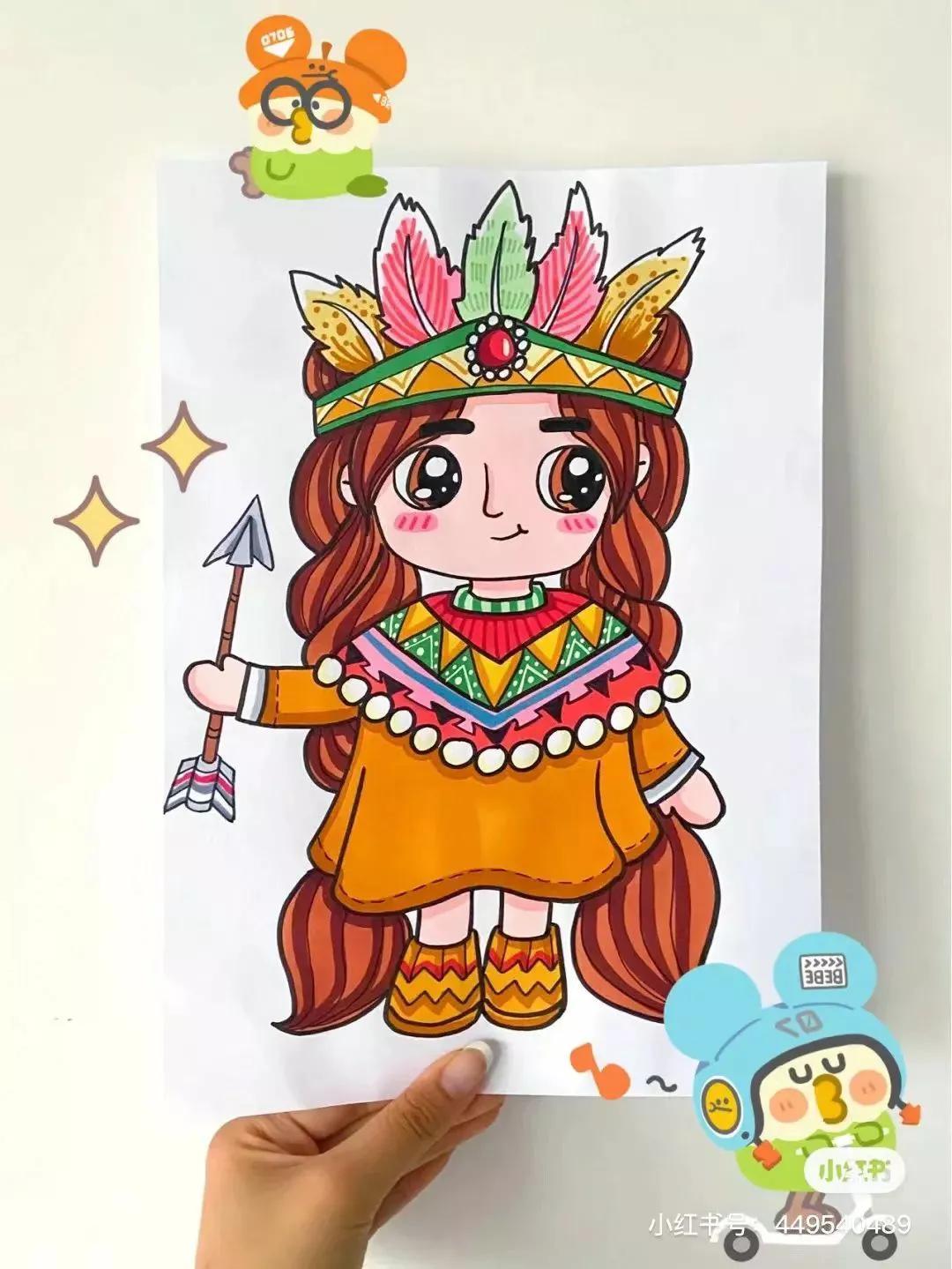 二次元人物简笔画(画动漫人物全身教程)