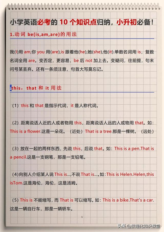 小学英语句子，小学英语句子汇总大全（小学英语——常考句型12大类+常考10组语法知识点）