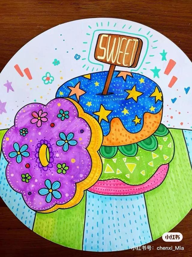 秋天最简单的画，简单秋天的简笔画方法（50张马克笔色彩丰富的秋天主题装饰画）