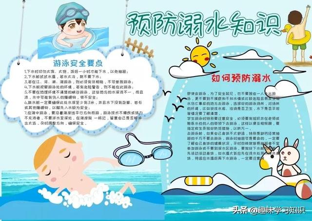 画一张最简单的防溺水手抄报，简单防溺水手抄报怎么画（防溺水安全教育小报大全）