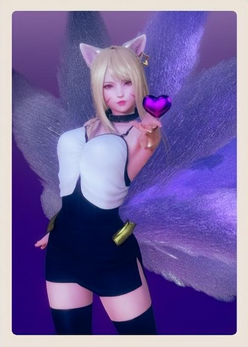 lol阿狸kda皮肤，Girl》人物卡kda阿狸分享