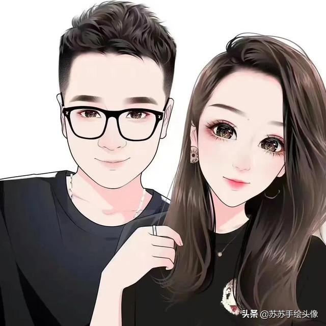情头 情侣 双人 动漫 可爱，G甜到爆炸的动漫双人情头微信（幸福甜蜜的动漫情侣头像）