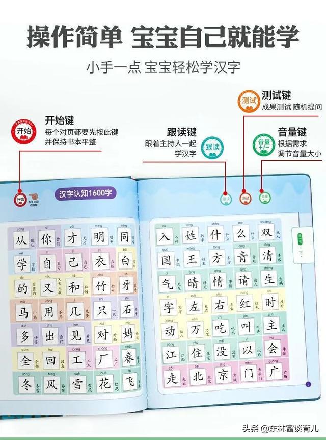 简单汉字100个幼儿教学，宝宝必练100个汉字一、二、三、木写法（让孩子1年识字1600个）