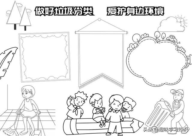 垃圾分类的手抄报怎么画，垃圾分类的手抄报怎么画 简单（垃圾分类<环保>手抄报集）