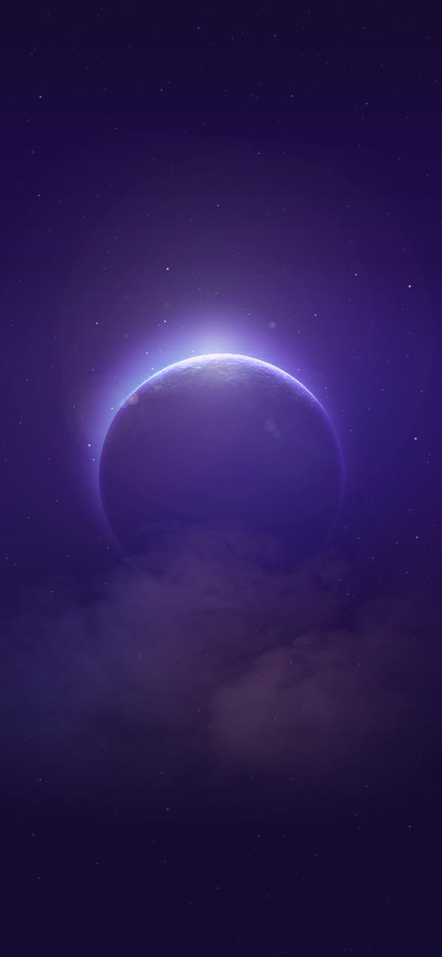 粉色星球星空宇宙壁纸，感受暗夜星空中宇宙浩渺