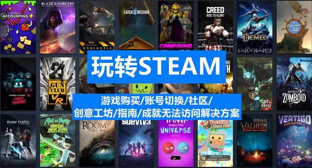 steam创意工坊打不开，steam创意工坊打不开解决方法（游戏购买/账号切换/社区/成就无法访问解决方案）