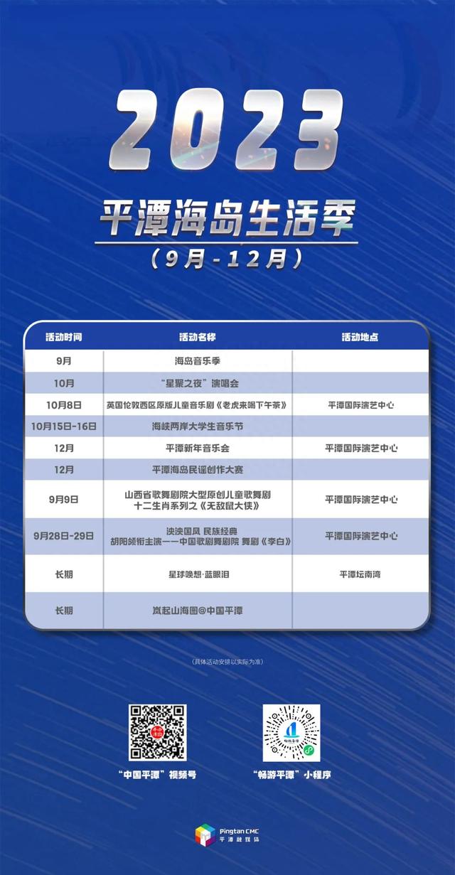 2023年平潭岛秋季文旅生活导览
