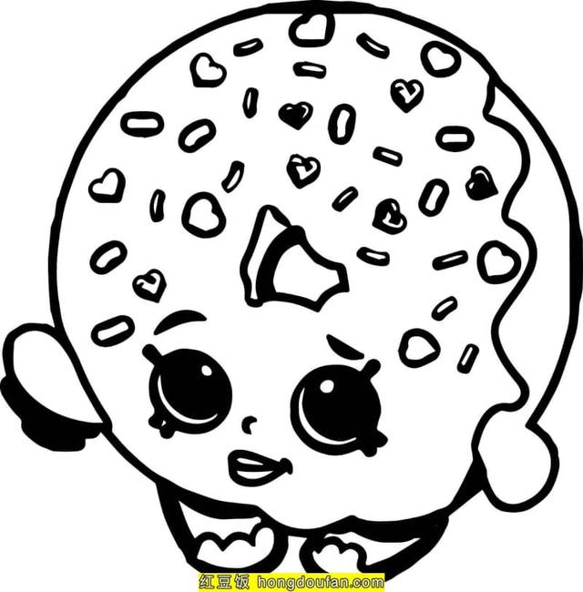 汉堡包的简笔画，汉堡简笔画怎么画（19张炸鸡汉堡薯条杯子蛋糕巧克力糖果卡通涂色简笔画）
