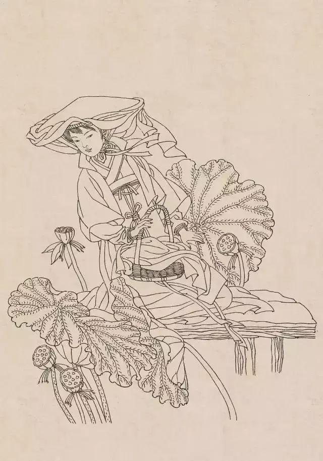 中国古代人物画，中国名画人物作品（中国古代人物白描画120幅欣赏）