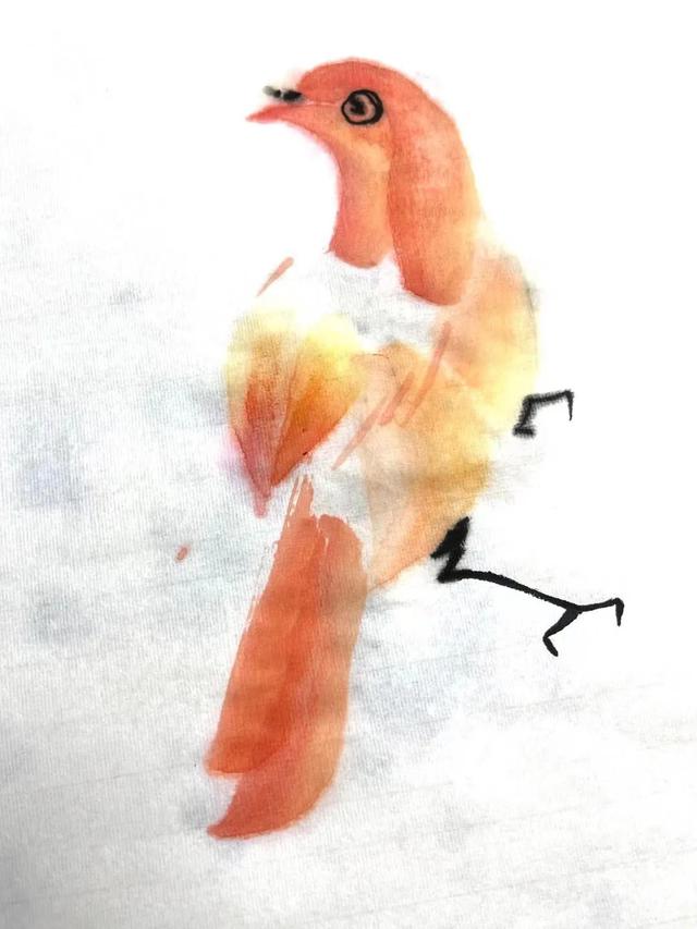 简单的鸟怎么画，如何画简易的小鸟（画家刘华：鸟的画法）