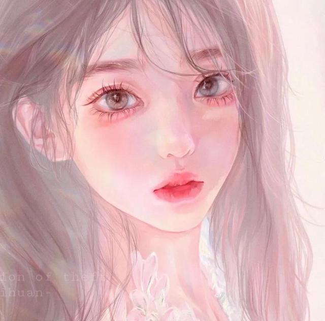 手绘卡通头像女，动漫女生手绘头像（个性女动漫手绘微信头像）