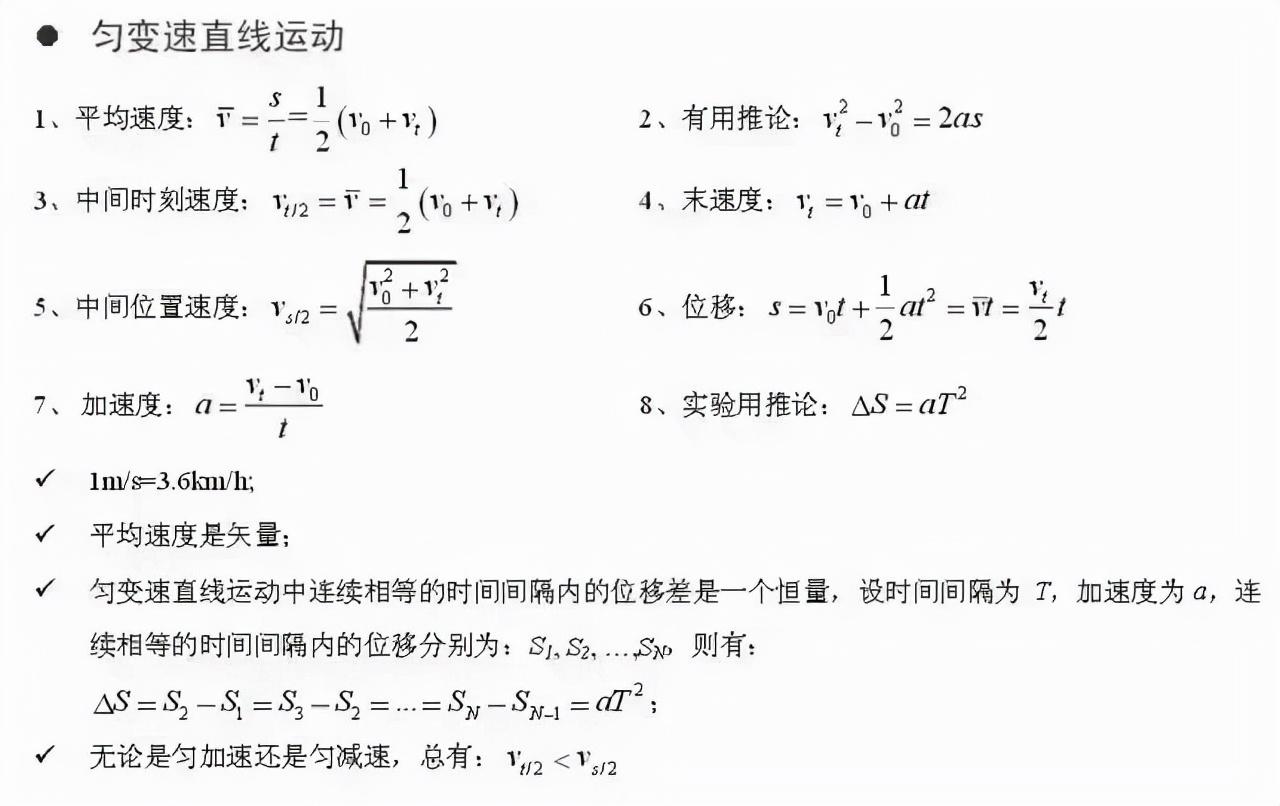 天体运动公式(高中物理天体运动公式总结图片)